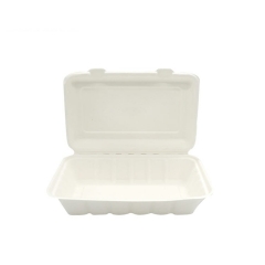Microwave Clamshell Fast Food Take Away Lunch Box Biodegradable Disposable Food Container