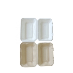 Hot Sales Sugarcane Clamshell Container Bagasse Pizza Box for Food