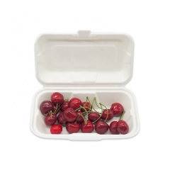 Eco-friendly Disposable Takeaway Sugarcane Clamshell Food Containers