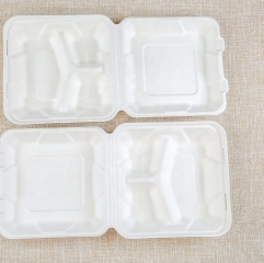 無料サンプルテイクアウトサトウキビ生分解性食品容器ボックス