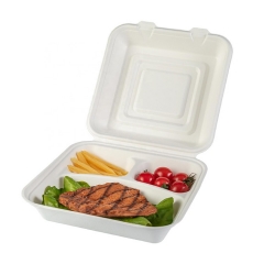 Текущий популярный экологически чистый одноразовый контейнер для офисной еды