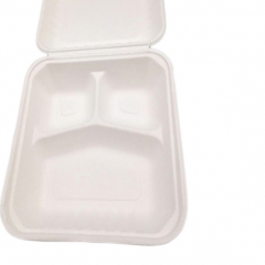 Biologisch abbaubares Einweg Lebensmittelverpackungs Bagasse Geschirr Umweltfreundlicher Dinner Container