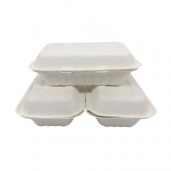 Disposable Food Container Packing Bagasse Clamshell Biodegradable Food