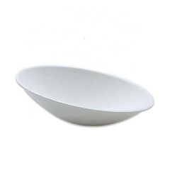 Disposable Egg Shape Container Sugarcane Food Container Bagasse