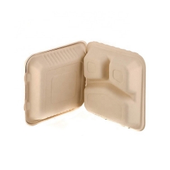 Eco Disposable Delivery Containers Bagasse Sugarcane Food Box