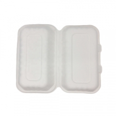 Disposable Food Box Sugarcane Clamshell Compostable Lunch Food Container