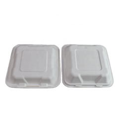 Disposable fashion biodegradable bagass fast food packaging container