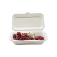 Eco friendly disposable biodegradable bagasse food container for restaurant