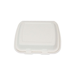 Disposable Takeaway Lunch Box Biodegradable Sugarcane Bagasse Food Container With Lid