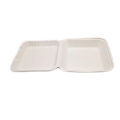 Custom eco friendly bagasse fast food packaging takeaway disposable food containers biodegradable lunch box