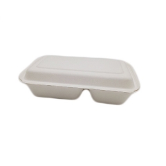 Disposable eco-friendly sugarcane paper pulp takeaway food containers