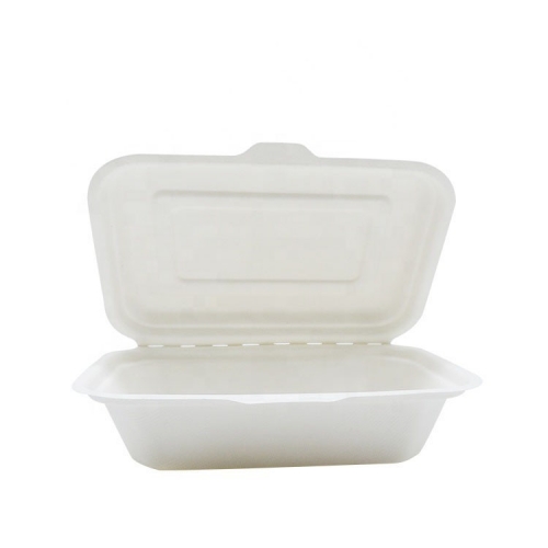 Compostable Food Box Bagasse Clamshell Biodegradable Food Container