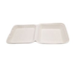 Caja de caña de azúcar desechable Fiambrera biodegradable Bagazo