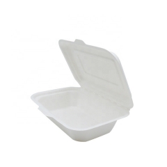 Boîte de nourriture compostable Bagasse Clapet Conteneur de nourriture biodégradable