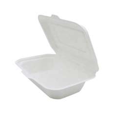 Disposable Food Containers Sugarcane Rectangle Clamshell