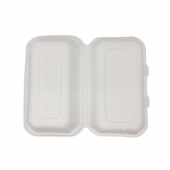 Disposable Food Box Sugarcane Clamshell Compostable Lunch Food Container