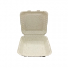 Eco Friendly Disposable Microwaveable Sugarcane Bagasse Takeaway Food Containers