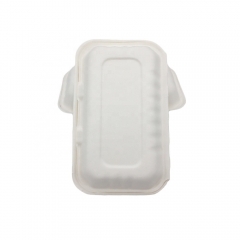 Caja de comida desechable Contenedor de comida abonable para almuerzo de caña de azúcar