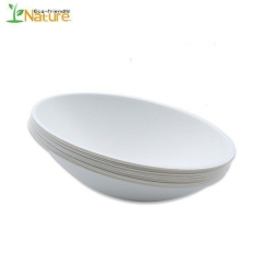 Disposable Egg Shape Container Sugarcane Food Container Bagasse