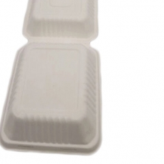 custom printed microwave water-repellent compostable sugarcane box