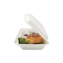 Biodegradável Cana de açúcar Garra Restaurant Container Caixa de Fast Comida