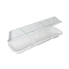 100% biodegradable take away rectangle hot dog sugarcane box