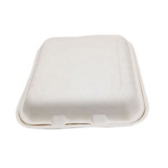 Bagasse Boîte Bagasse 3 Compartiments Conteneur Alimentaire Biodégradable