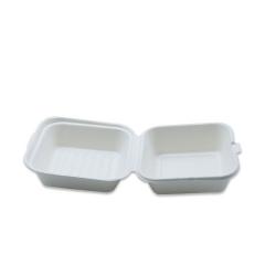 Biodegradable Sugarcane Food Packaging Burger Box Food Container For Restaurant
