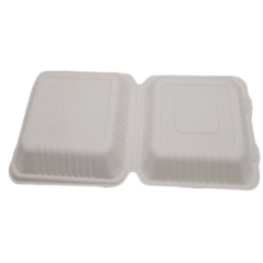 Biodegradable Disposable Sugarcane Food Container With Lids Eco Friendly Takeaway Lunch Box