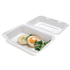 El envase de comida de empaquetado biodegradable saca la caja de comida del envase para las ventas enteras