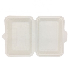 Biodegradable take away food box bagasse fast food box for whole sales