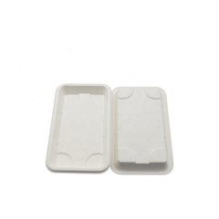 Caja biodegradable del sushi del bagazo con las bandejas de la caña de azúcar de la tapa abonable