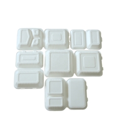 Biodegradable Disposable Leakage Proof Bagasse Food Container Clamshell