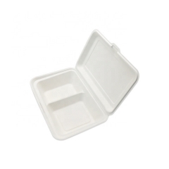 Caja biodegradable de los alimentos de preparación rápida del envase del restaurante de la cubierta de la caña de azúcar