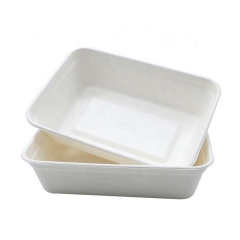 100% Compostable food containers box disposable biodegradable food container lunch box