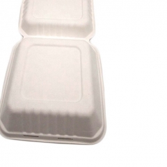 Biodegradable food container Disposable Sugarcane Food Container With Lid