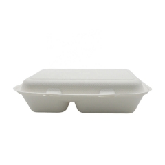 Biodegradable Sugarcane Bagasse Burger Box Food Containers