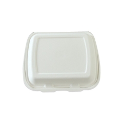 Biodegradable 3 compartment lunch box disposable bagasse packaging lunch box