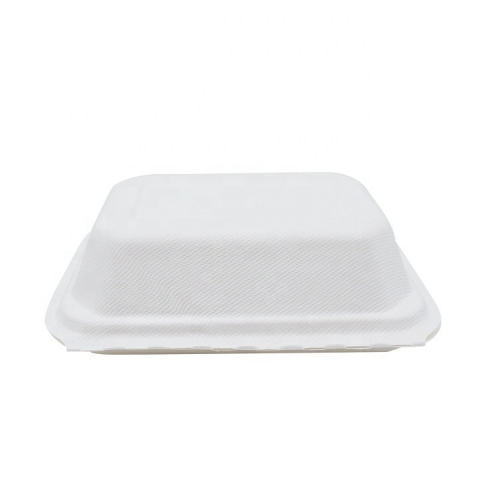 Biodegradável Caixa Cana de açúcar Biodegradável Garra Recipiente de comida