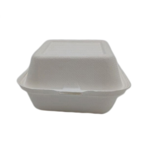 Caja desechable 100% biodegradable de caña de azúcar para almuerzo de pulpa