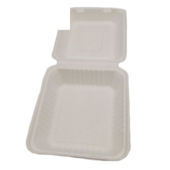 Envase de almacenamiento de comida para llevar disponible biodegradable de la pulpa de la caña de azúcar para el restaurante