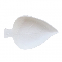 Forme de feuille 100% conteneur de bagasse de canne à sucre jetable biodégradable