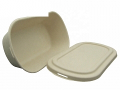 Contenitore per alimenti usa e getta a conchiglia monouso per imballaggio personalizzato biodegradabile all'ingrosso da 1000 ml