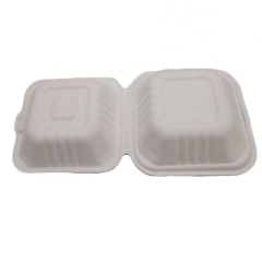 Biodegradable Takeaway Sugarcane Take Out Hot Food Container Box