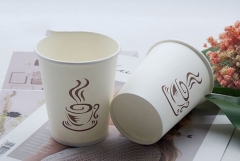 2020 Venta caliente taza de papel impreso a prueba de fugas con tapa