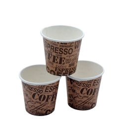 Taza de café de papel desechable de 2.5 oz con impresión personalizada