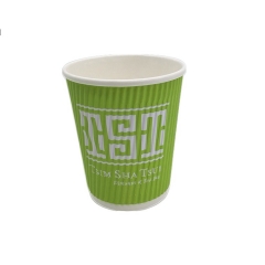 Disposable Ripple Wall Coffee Paper Cup for Christmas party