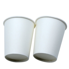 Vasos de papel blanco de 7 oz para bebidas calientes