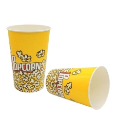 yellow popcorn bucket disposable popcorn paper cups