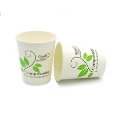 Vasos de papel de café biodegradables para beber en caliente